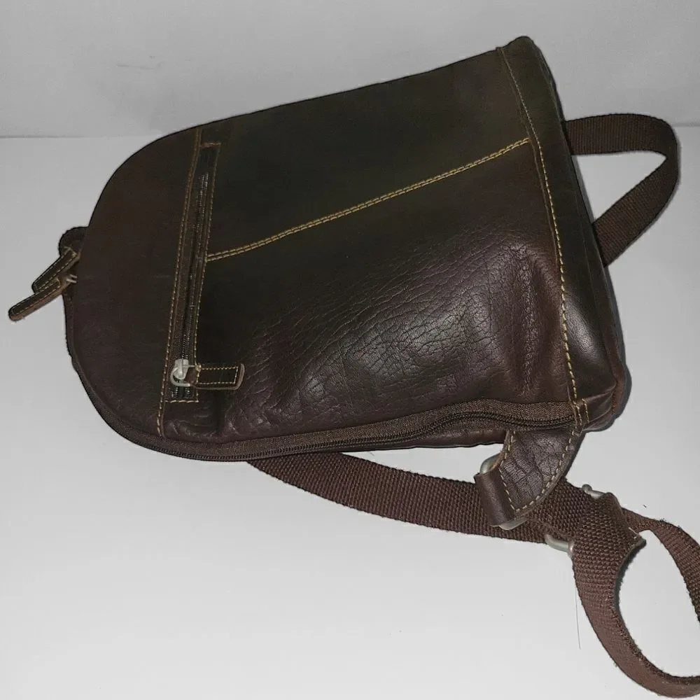 Jack Georges VOYAGER SMALL CONVERTIBLE BACKPACK/CROSSBODY Brown